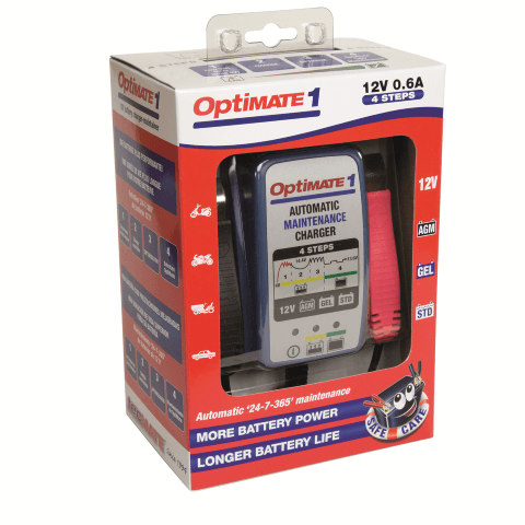 OptiMATE 1+ - 4-step 12V 0.6A Battery charger-maintainer